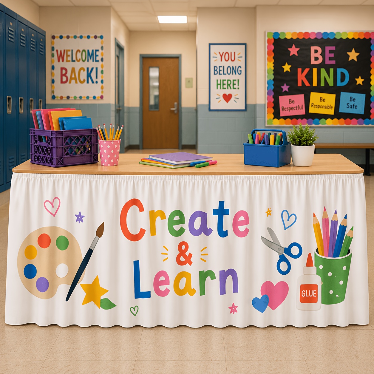 Art Craft Classes - 1 مفرش طاولة، مجموعة مفارش طاولة
