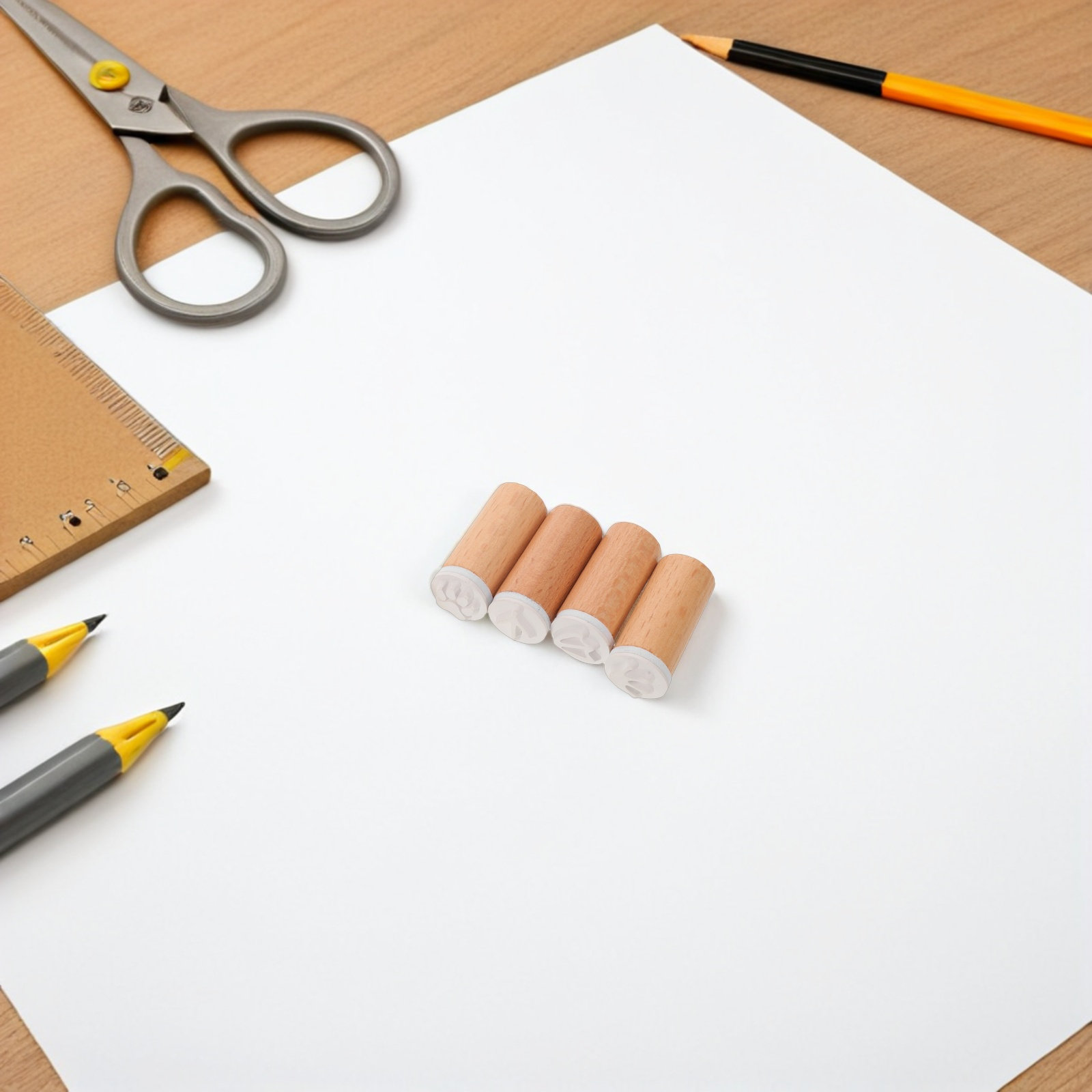 مجموعة من 6 أختام مطاطية بأشكا - مراجعة Art Craft Journals وسعره