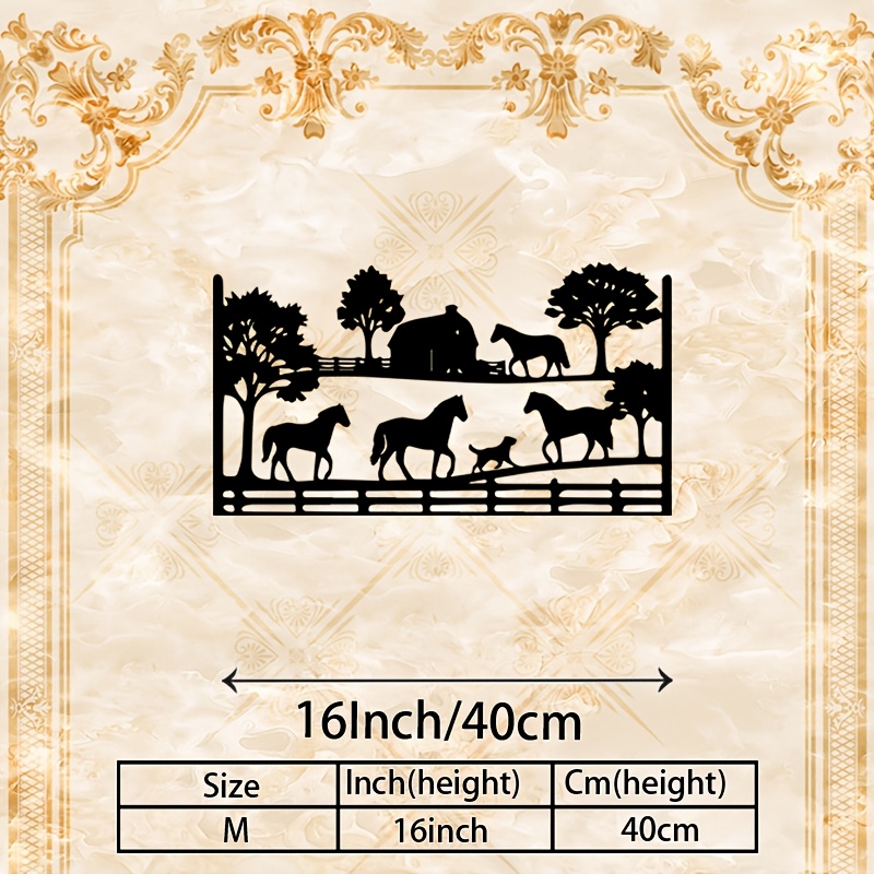 لوحة جدارية معدنية من CIFBUY ب - مراجعة Art Craft Horse وسعره