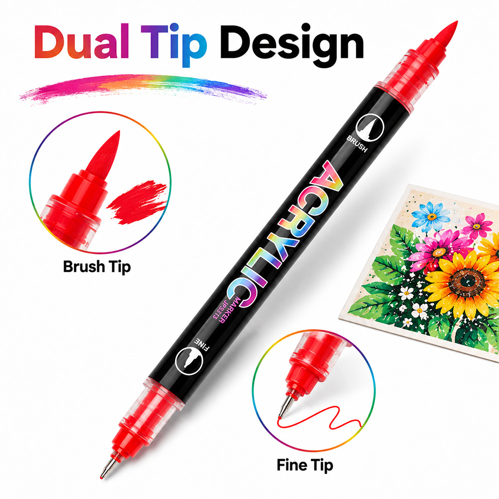 مجموعة أقلام تلوين أكريليك بـ  - مراجعة Art Craft Classes وسعره