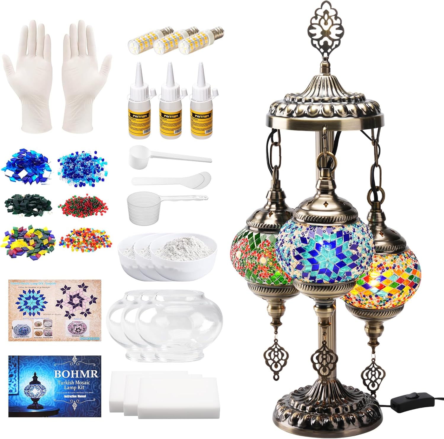 طقم صنع مصباح تركي فسيفسائي ثل - مراجعة Art Craft And وسعره