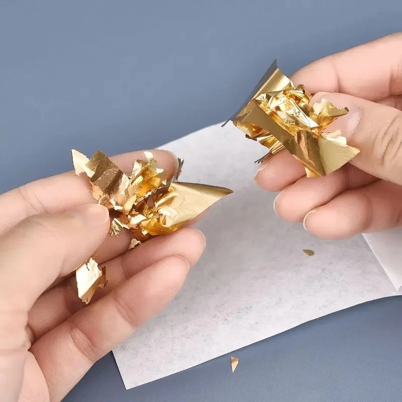 100-300 قطعة من ورق التذهيب ال - مراجعة Art Craft Leaves وسعره