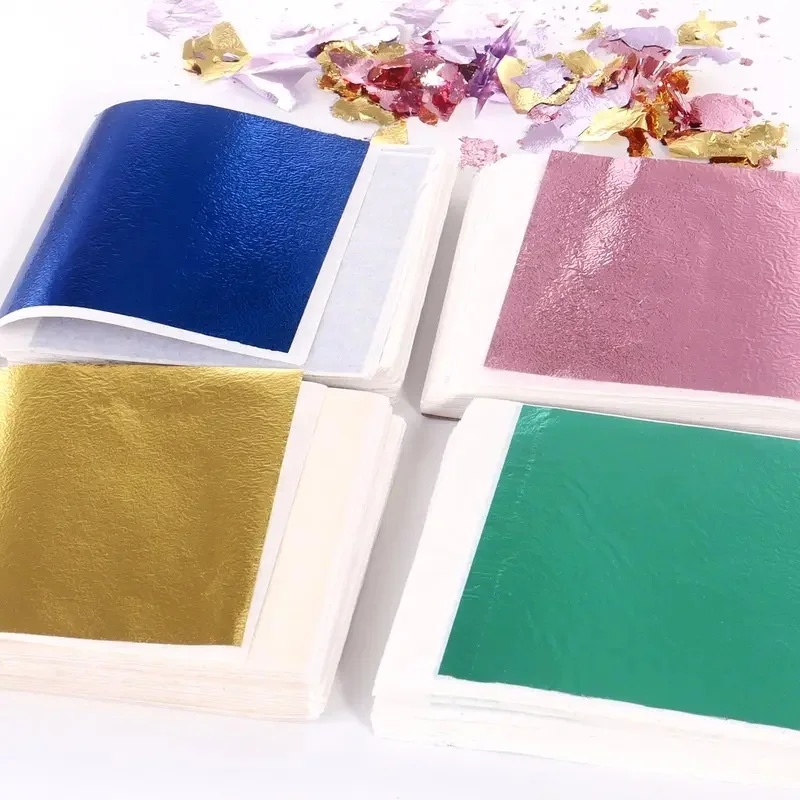 100-300 قطعة من ورق التذهيب ال - مراجعة Art Craft Leaves وسعره
