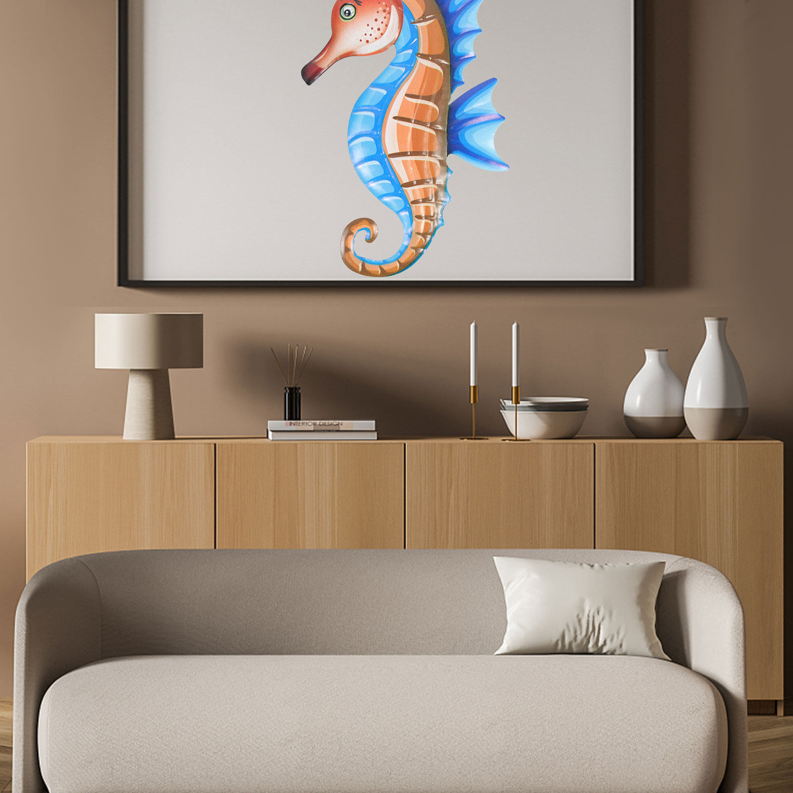 زينة جدارية على شكل فرس البحر  - مراجعة Art Craft Horse وسعره