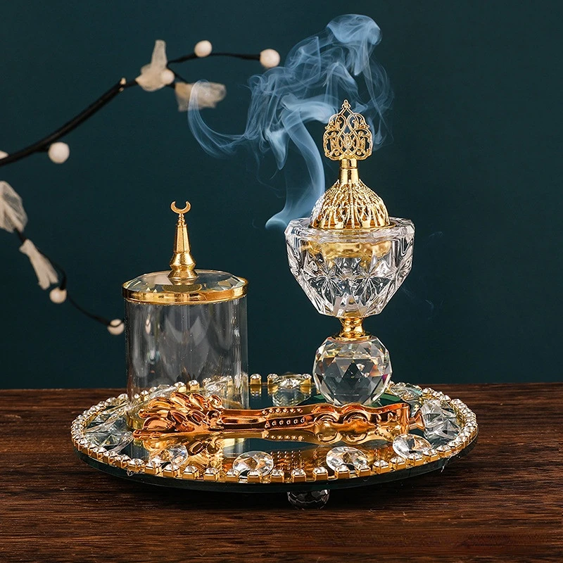 مجموعة مبخرة البخور الكريستالي - مراجعة Art Craft Decoration Ideas وسعره