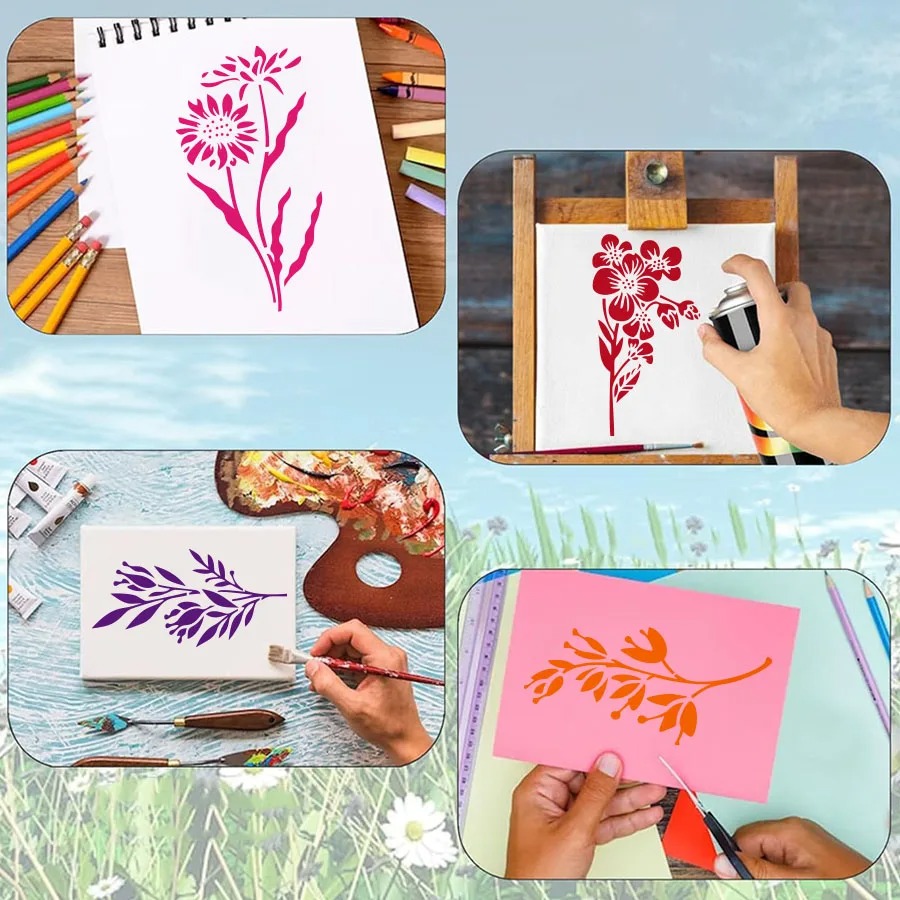18 قطعة من قوالب الرسم القابلة - مراجعة Art Craft Activities وسعره