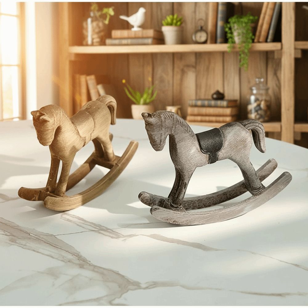 حصان خشبي بتصميم إبداعي، حصان  - مراجعة Art Craft Horse وسعره