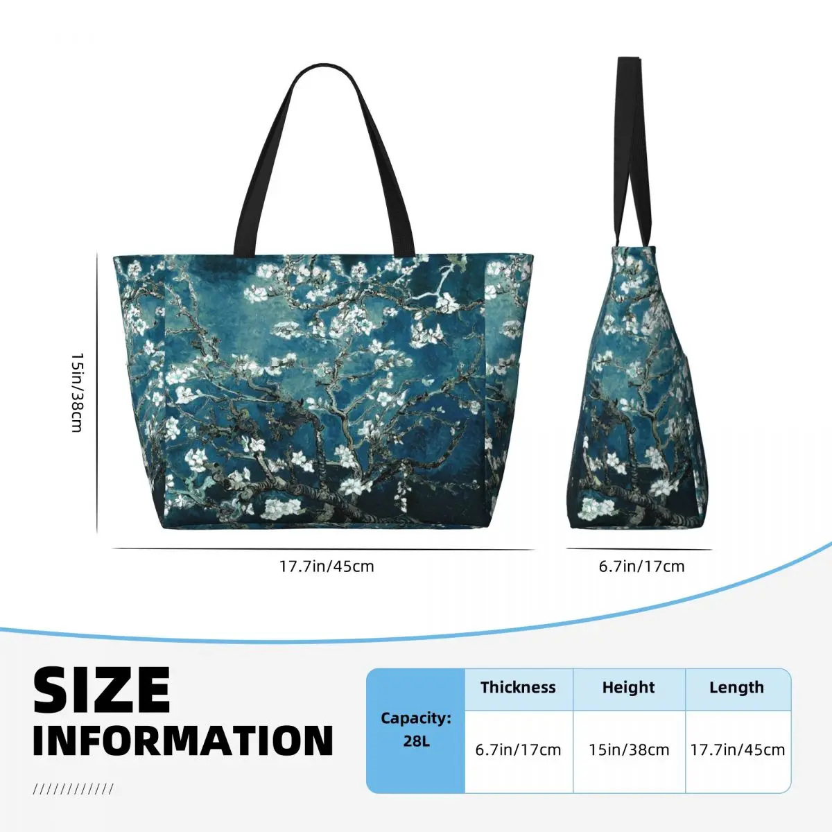 مخصص فان جوخ أزهار اللوز حمل ح - مراجعة Art Portfolio Bag وسعره