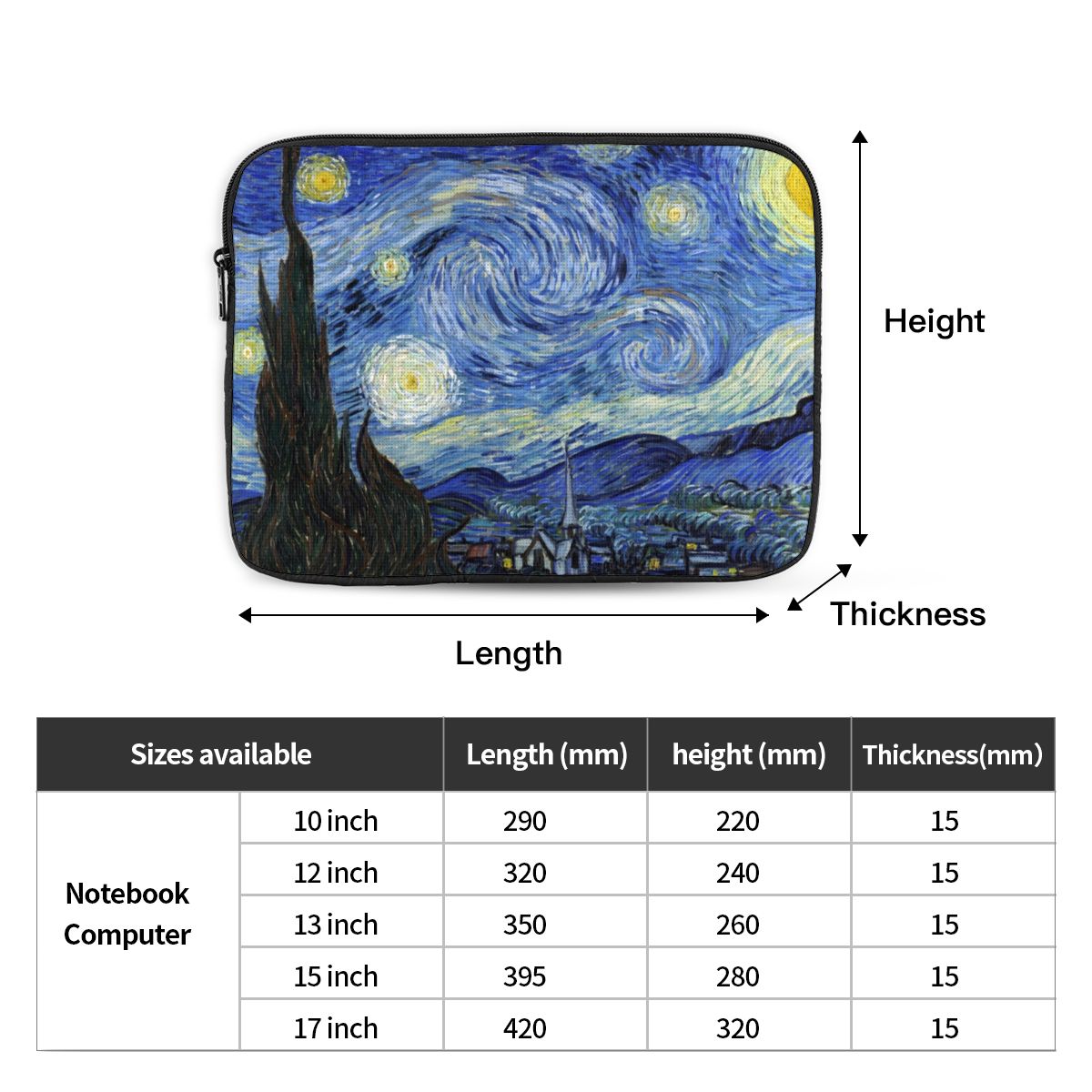 فان جوخ حقيبة كمبيوتر محمول لل - مراجعة Art Portfolio Bag وسعره
