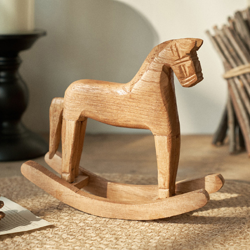 تماثيل حصان هزاز خشبية منحوتة  - مراجعة Art Craft Horse وسعره