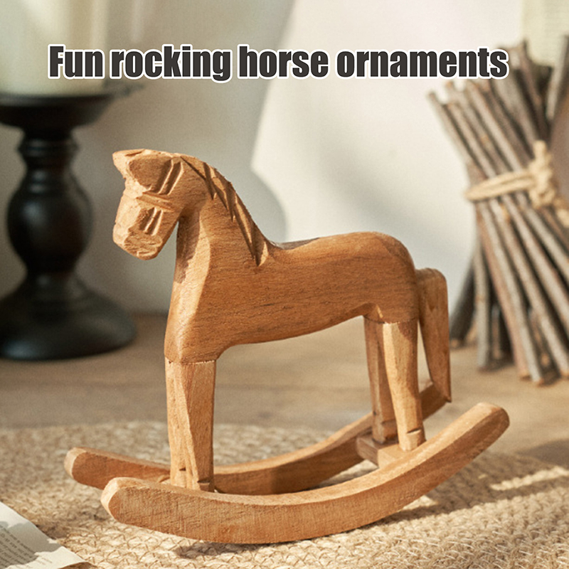 تماثيل حصان هزاز خشبية منحوتة  - مراجعة Art Craft Horse وسعره