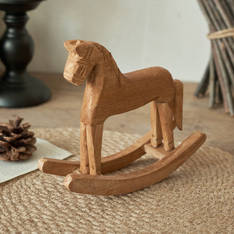 تماثيل حصان هزاز خشبية منحوتة  - مراجعة Art Craft Horse وسعره