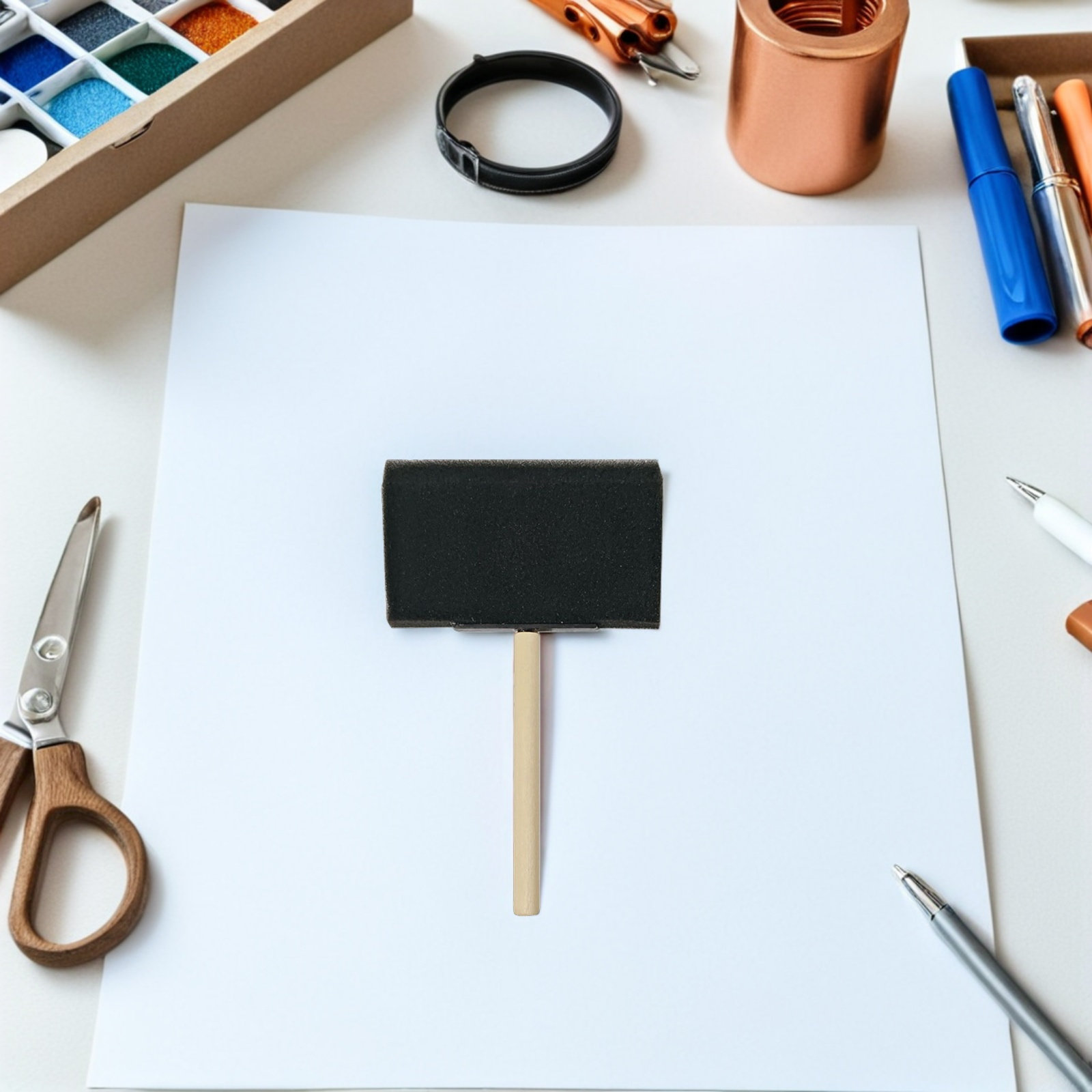 30 قطعة من فرش الرسم الإسفنجية - مراجعة Art And Craft With Paint وسعره