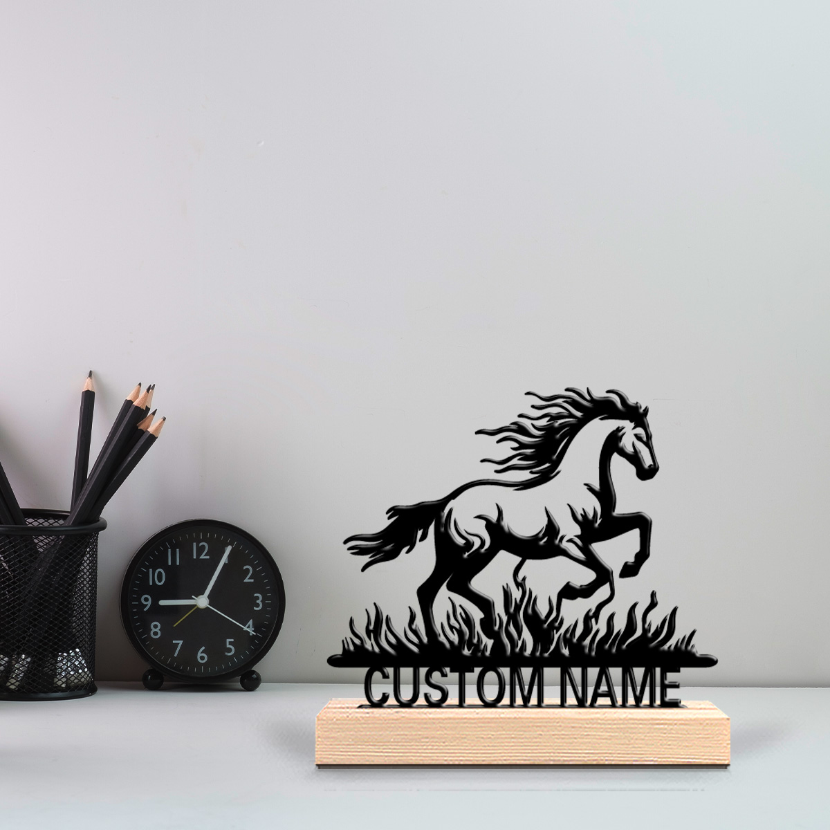 تمثال حصان بسيط مخصص من الصفيح - مراجعة Art Craft Horse وسعره